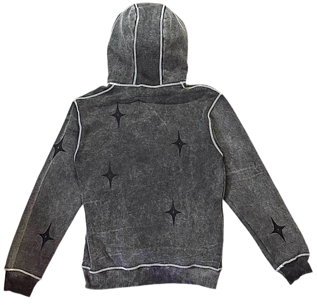 Star Hoodie ( White Stitching)